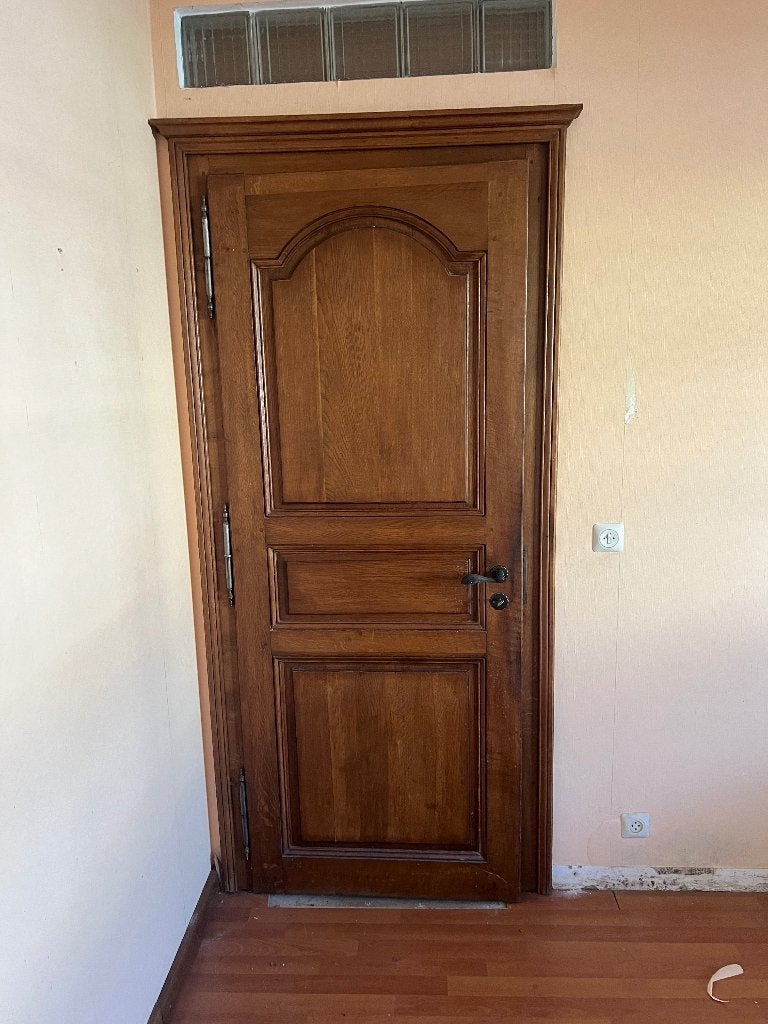 Portes en chêne massif 1972, Vintage, Comme neuf, Enlèvement, Bois