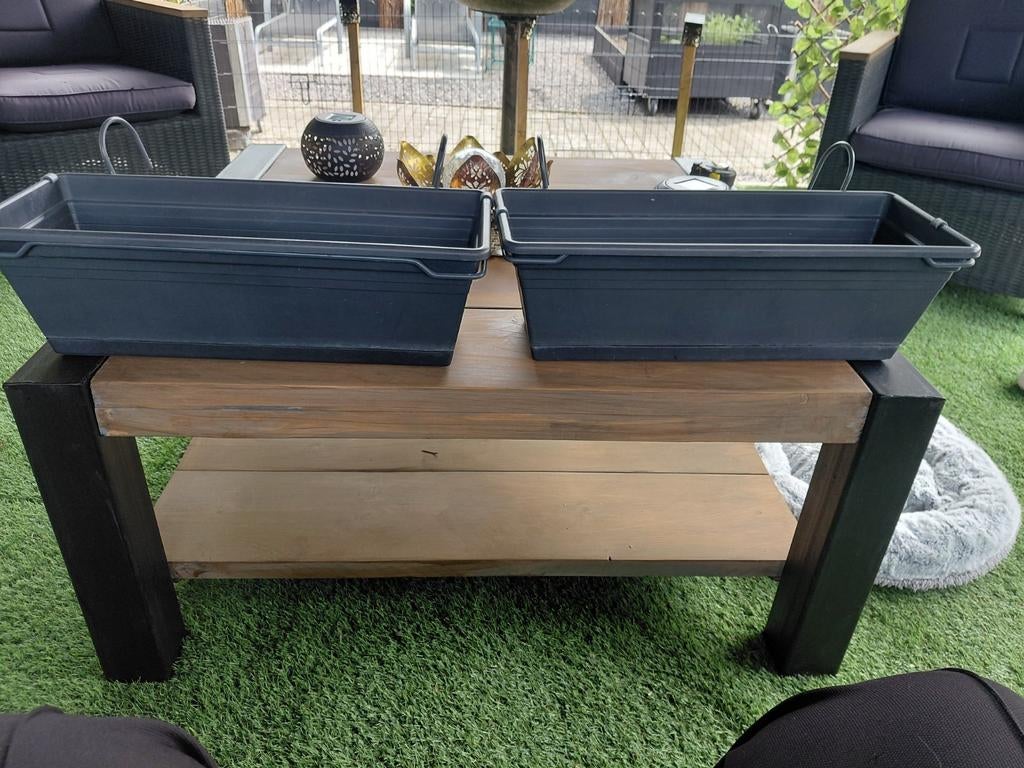 2 bloembakken als nieuw, Tuin en Terras, Ophalen