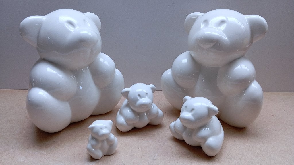 STATUE DE 5 OURS PORCELAINE ROYAL BOCH (ENSEMBLE 75 EUROS), Antiquités & Art, Enlèvement ou Envoi