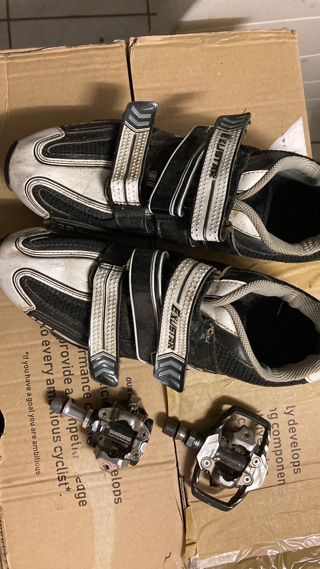 Mtb schoenen maat 43, met spd plaatjes, Fietsen en Brommers, Ophalen, Gebruikt