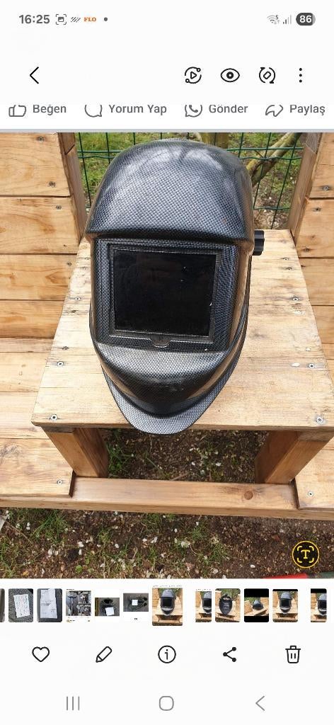 Las helm, Ophalen