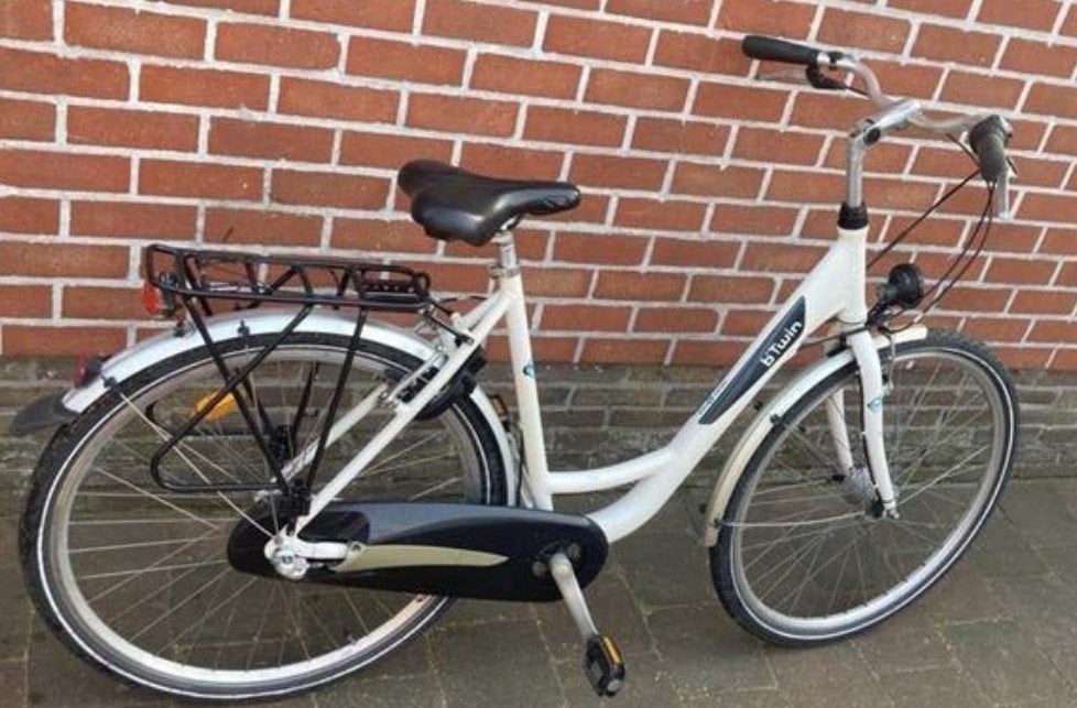 Damesfiets B-twin Elops city bike 28 inch, Autres marques, Frein sur jante, Moins de 10 vitesses, 53 à 56 cm