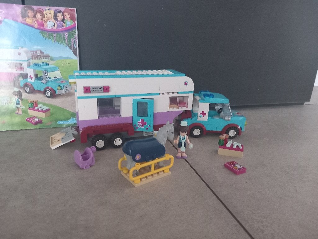 Lego Friends, le camion vétérinaire, Lego, Friends, Ophalen of Verzenden, Zo goed als nieuw