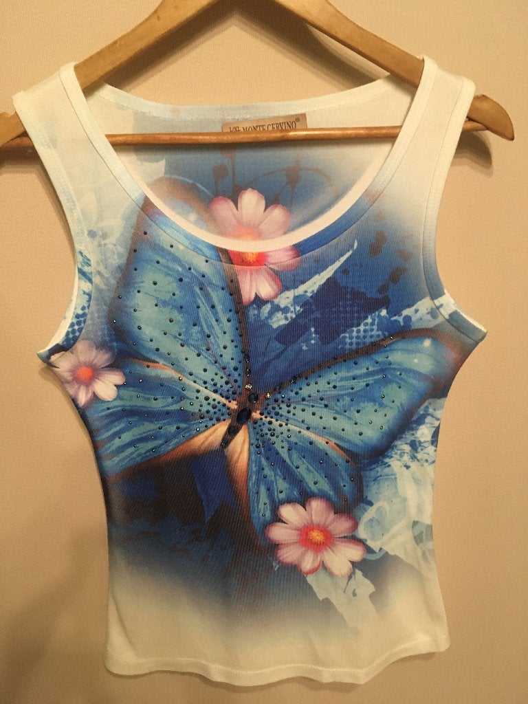 Gebloemd topje, maat : L/XL., Kleding | Dames, Topjes, Ophalen of Verzenden, Nieuw, Maat 42/44 (L)