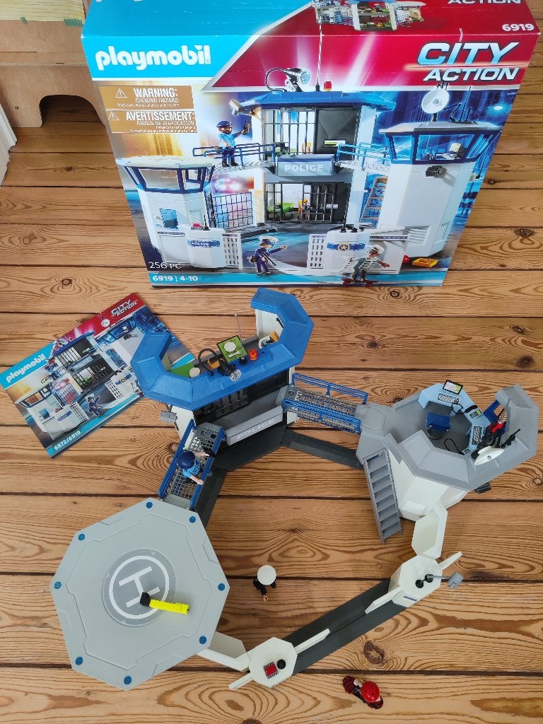 Playmobil #6919 politiebureau, Ophalen, Gebouw, Complete set, Zo goed als nieuw