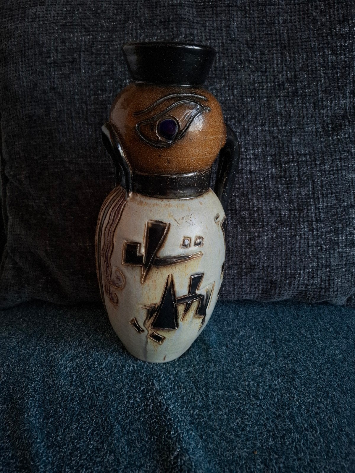 Grès Guerin vase 30cm, Antiquités & Art, Enlèvement