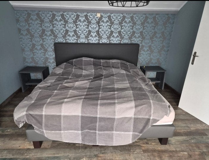2 persoonsbed, Huis en Inrichting, Ophalen, 210 cm, Tweepersoons, Zo goed als nieuw