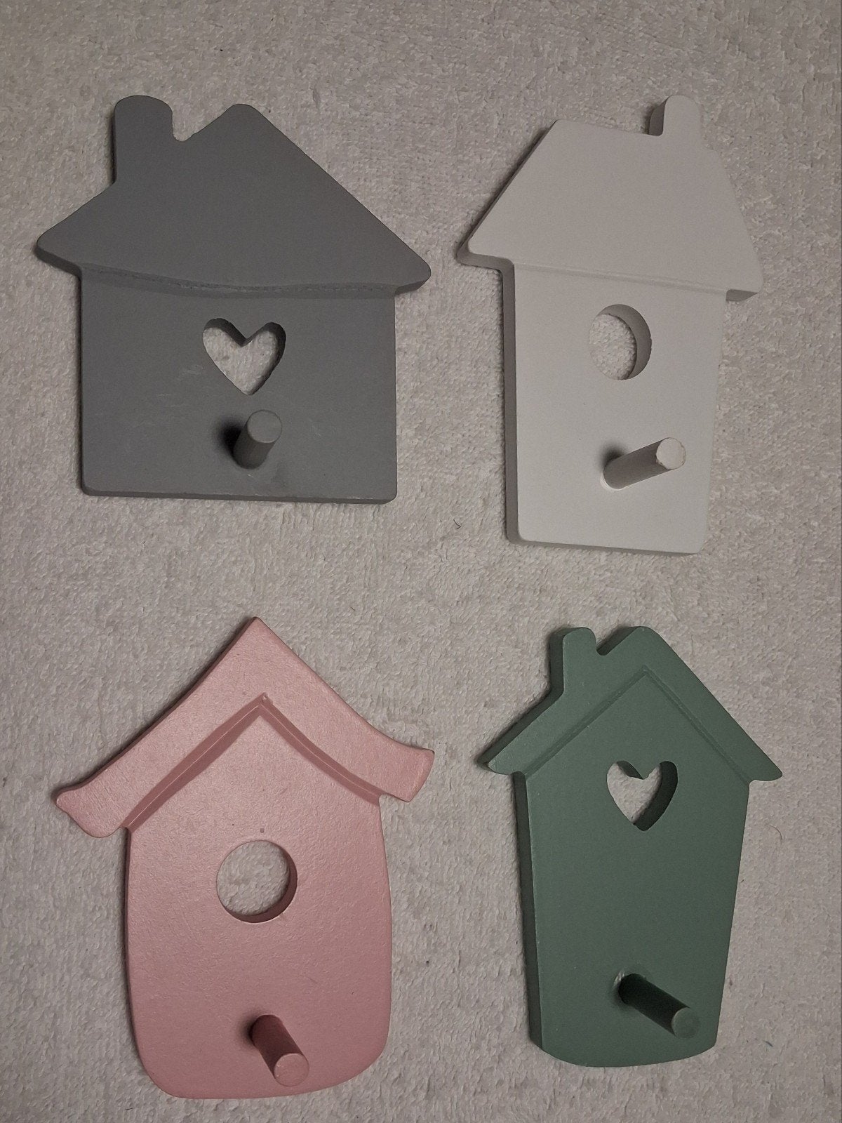 NIEUW !! Kleine houten deco-huisjes met ophanghaakje - kapst, Enlèvement