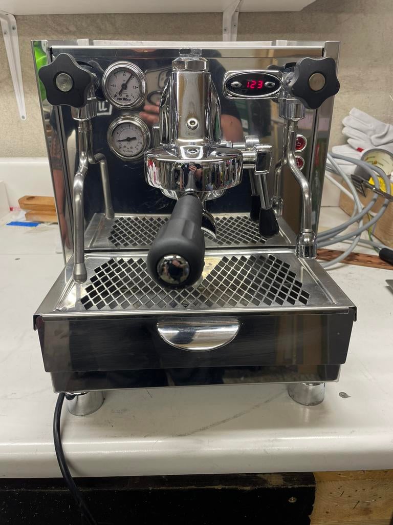 Machine a café vintage, Café moulu, Machine à espresso, Réservoir d'eau amovible, 2 à 4 tasses