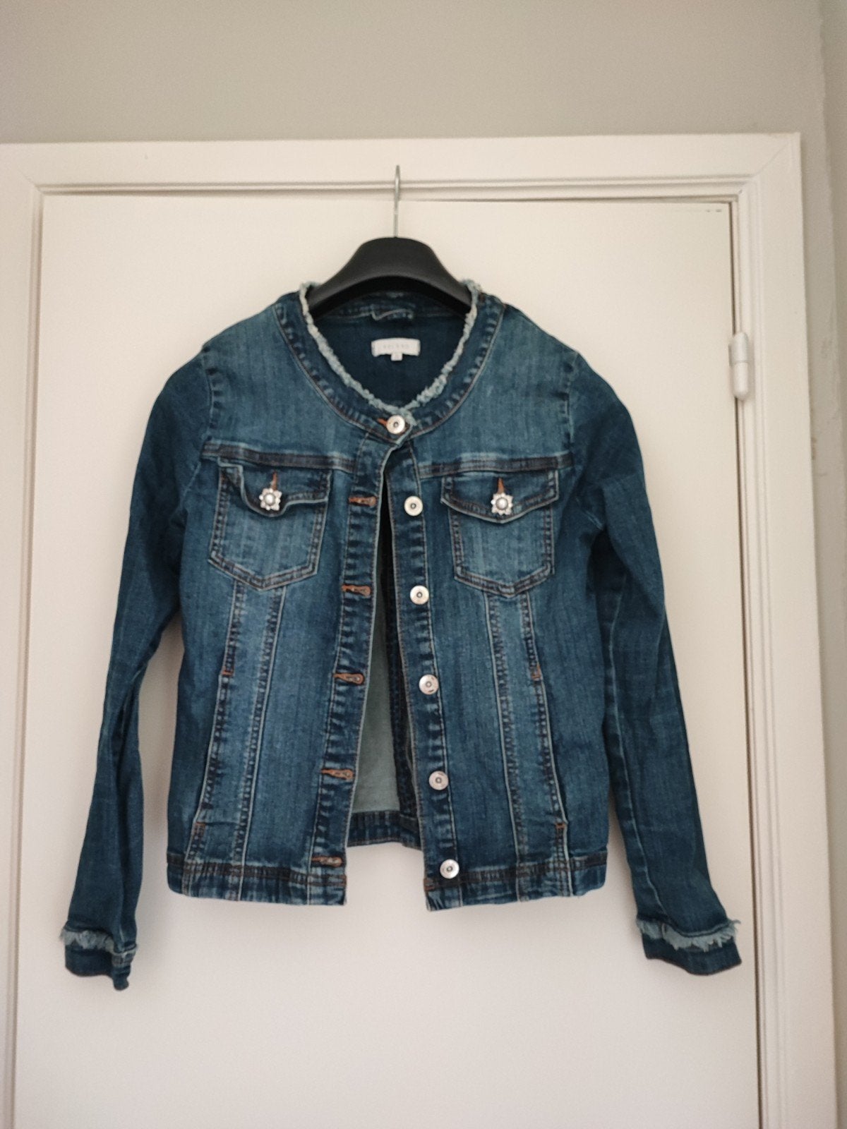Jeansvest, Kleding | Dames, Maat 38/40 (M), Blauw, Bel & Bo, Ophalen of Verzenden