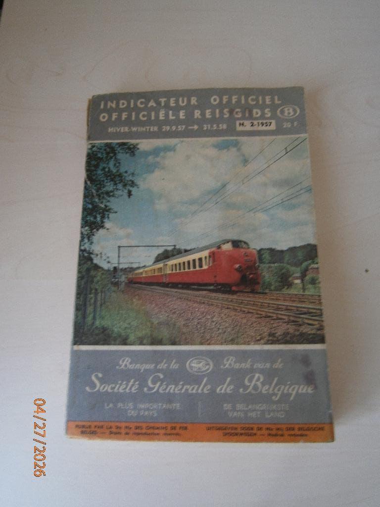 INDICATEUR DE CHEMIN DE FER 1957/1958, Enlèvement ou Envoi, Utilisé, Train, Livre ou Revue