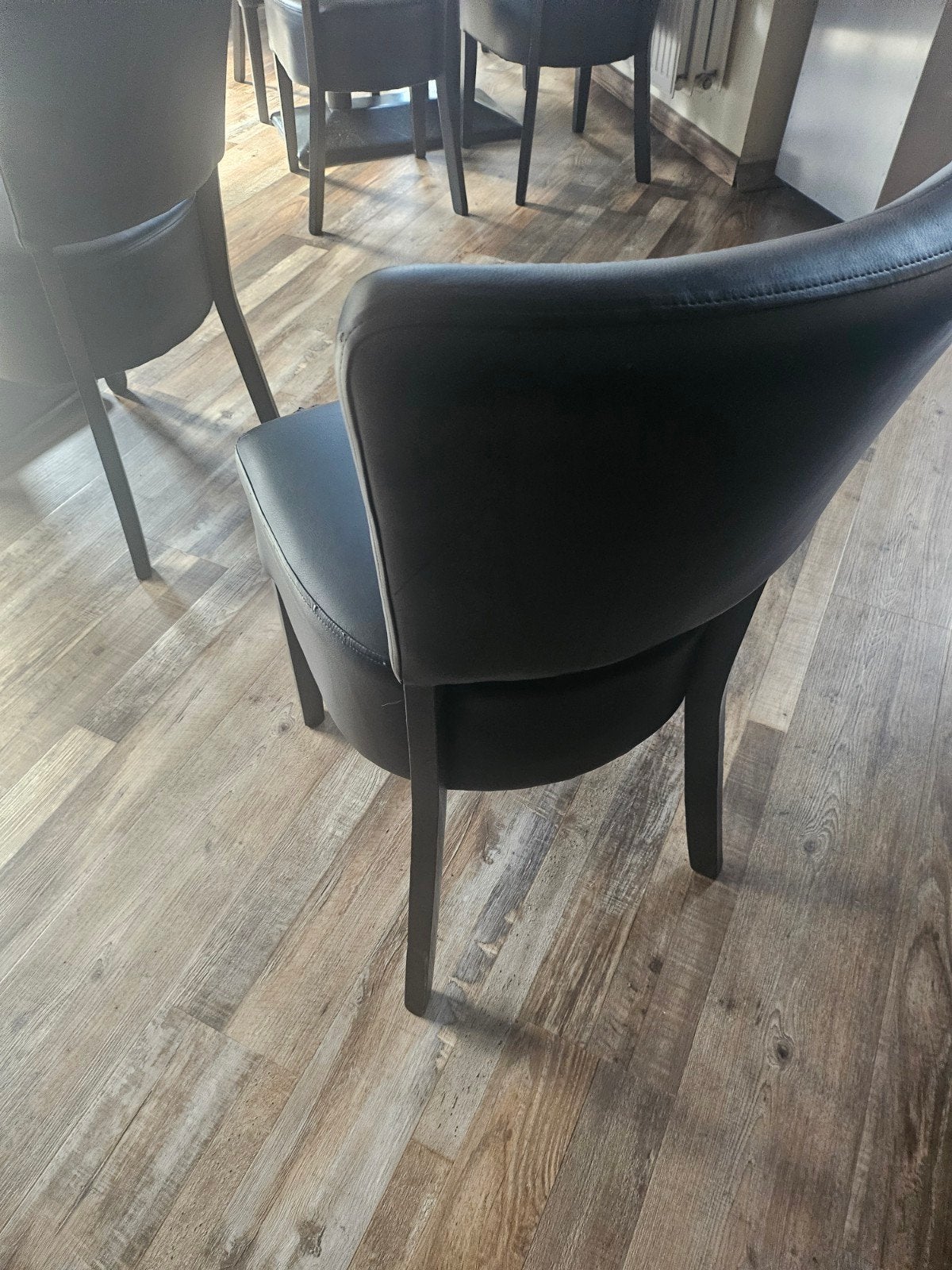 chaises banquettes horeca snack friterie bar, Huis en Inrichting, Gebruikt, Zwart, Moderne, Ophalen