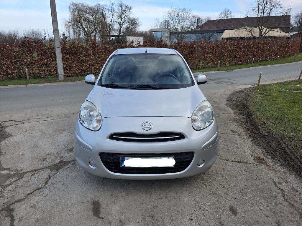 Nissan Micra 1.2i 84000KM, Voorwielaandrijving, Euro 5, Stof, Zwart