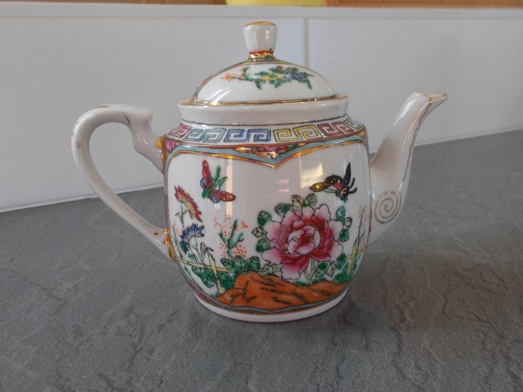Schattig Vintage Chinees theepotje, Ophalen, Vintage, Zo goed als nieuw, Theepot