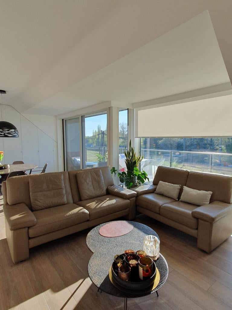 Lederen 2 zit en 3 zit te koop, Huis en Inrichting, Zetels | Complete zithoeken, Ophalen