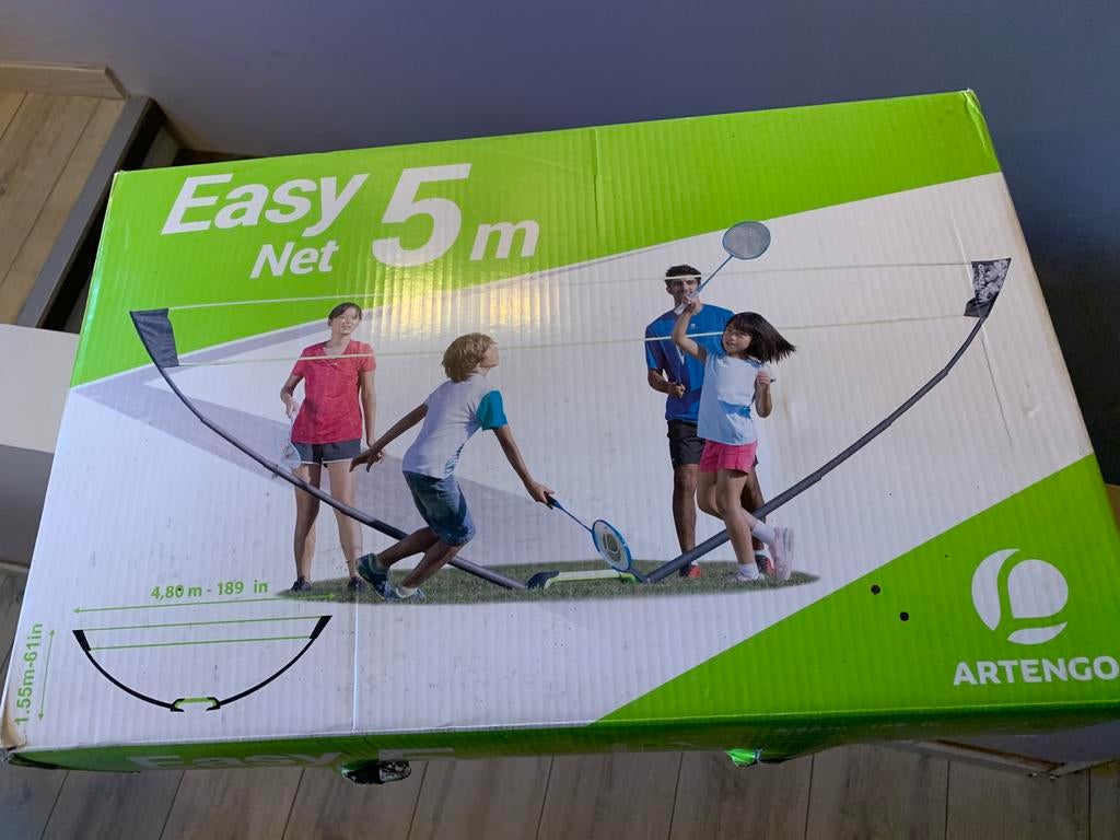 Badmintonnet, Sport en Fitness, Badminton, Ophalen, Zo goed als nieuw