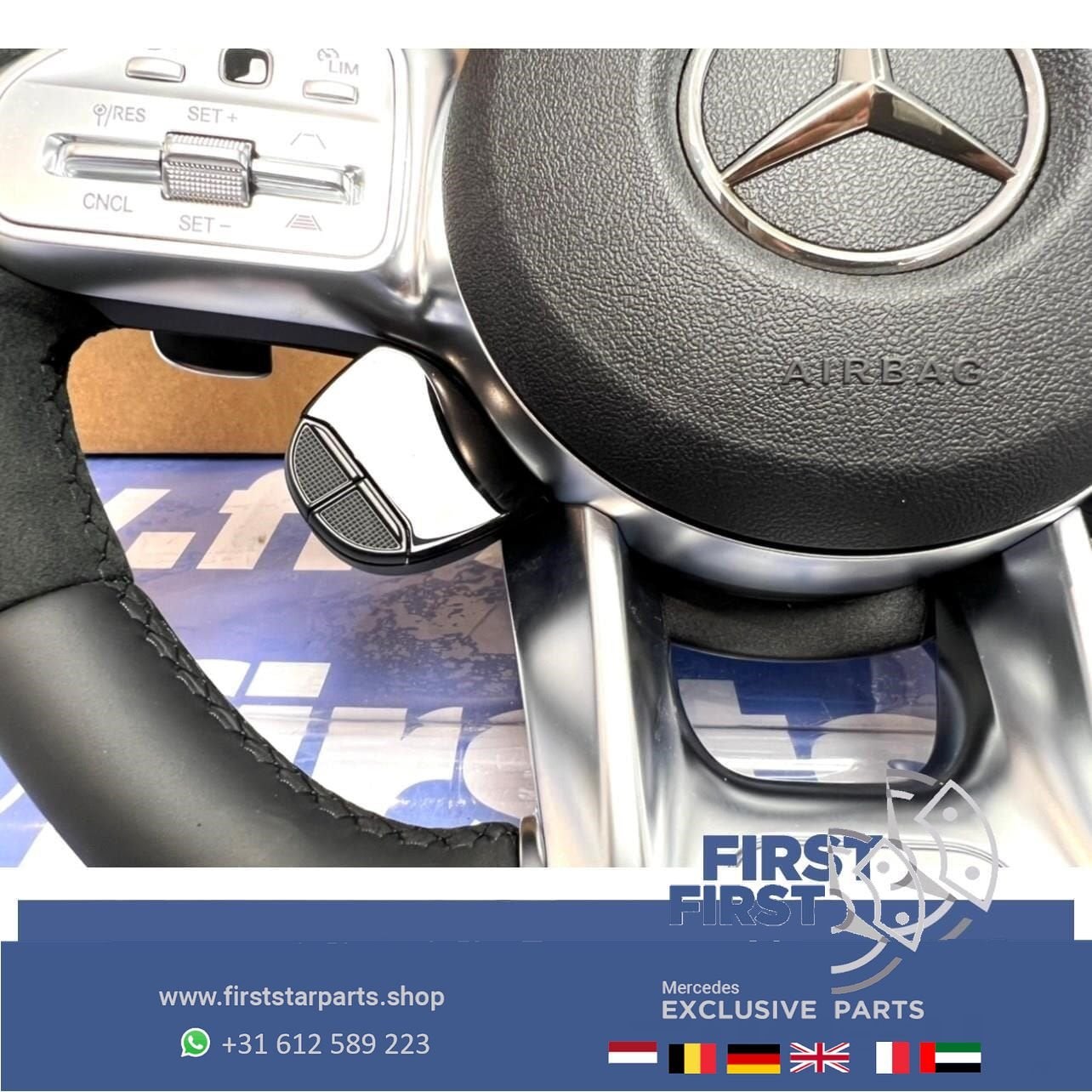 Mercedes STUUR KNOPPEN DYNAMIC A45S CLA45S GLA45S C63S E63S, Gebruikt, -, Ophalen of Verzenden, -