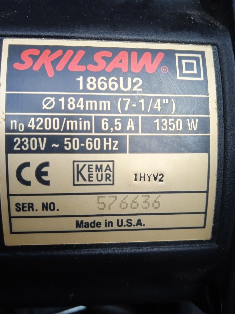 scie circulaire skil pour boiserie, Skyl, 1200 watts ou plus, Comme neuf, Enlèvement