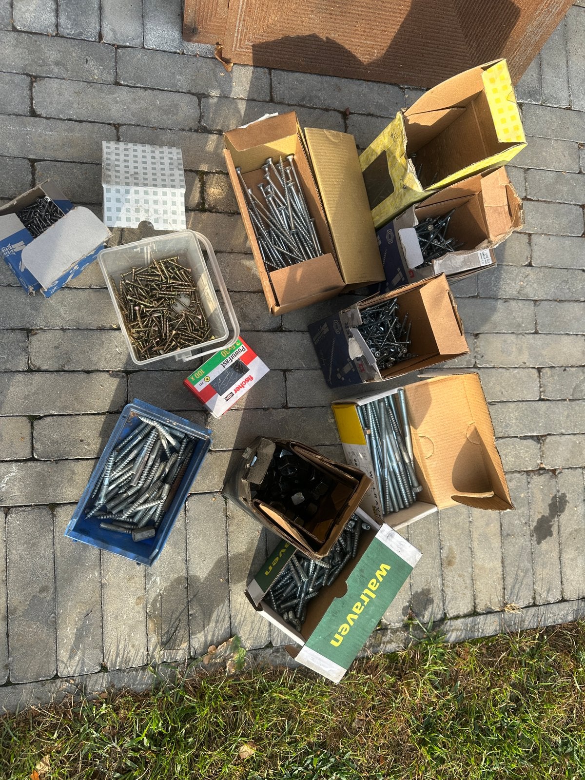 Partij houtschroeven diversen, Ophalen, Schroeven, Nieuw, Inox