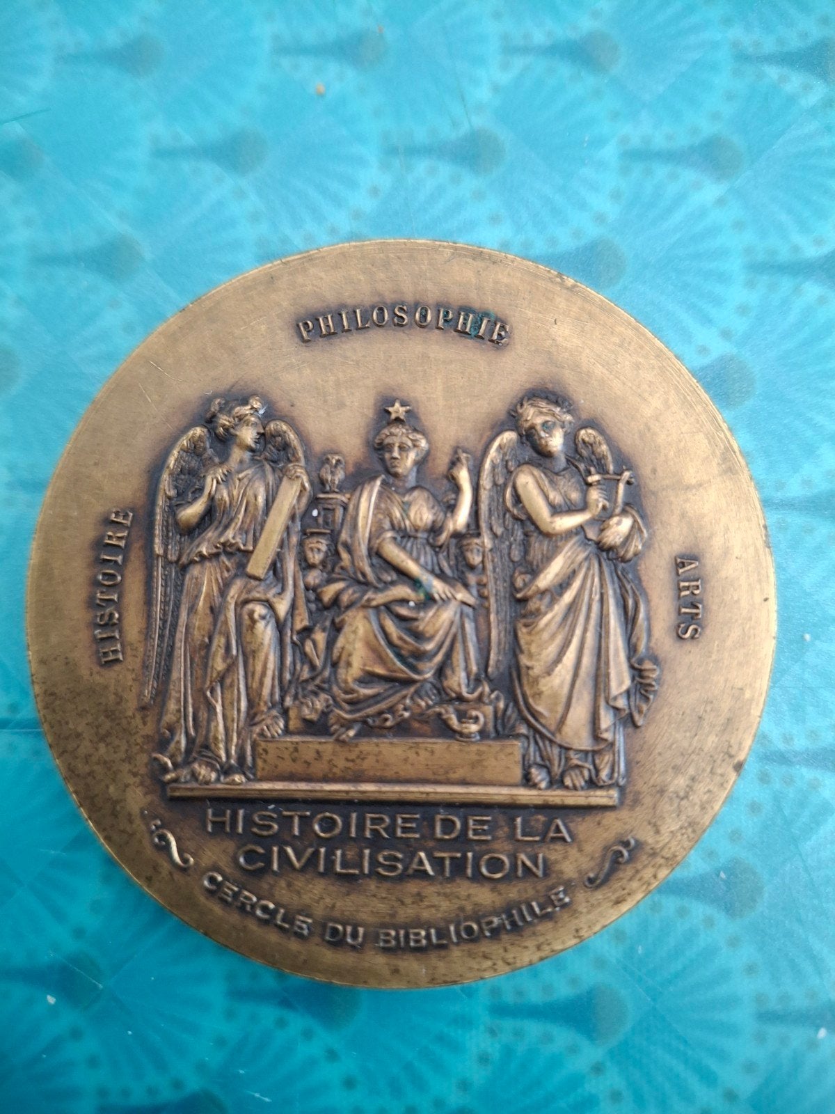 Médaille Cercle du Bibliophile, Enlèvement ou Envoi, Bronze