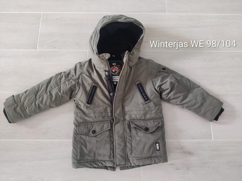 Winterjas WE maat 98/104, Kinderen en Baby's, Kinderkleding | Maat 92, Ophalen, Gebruikt, WE, Jongen