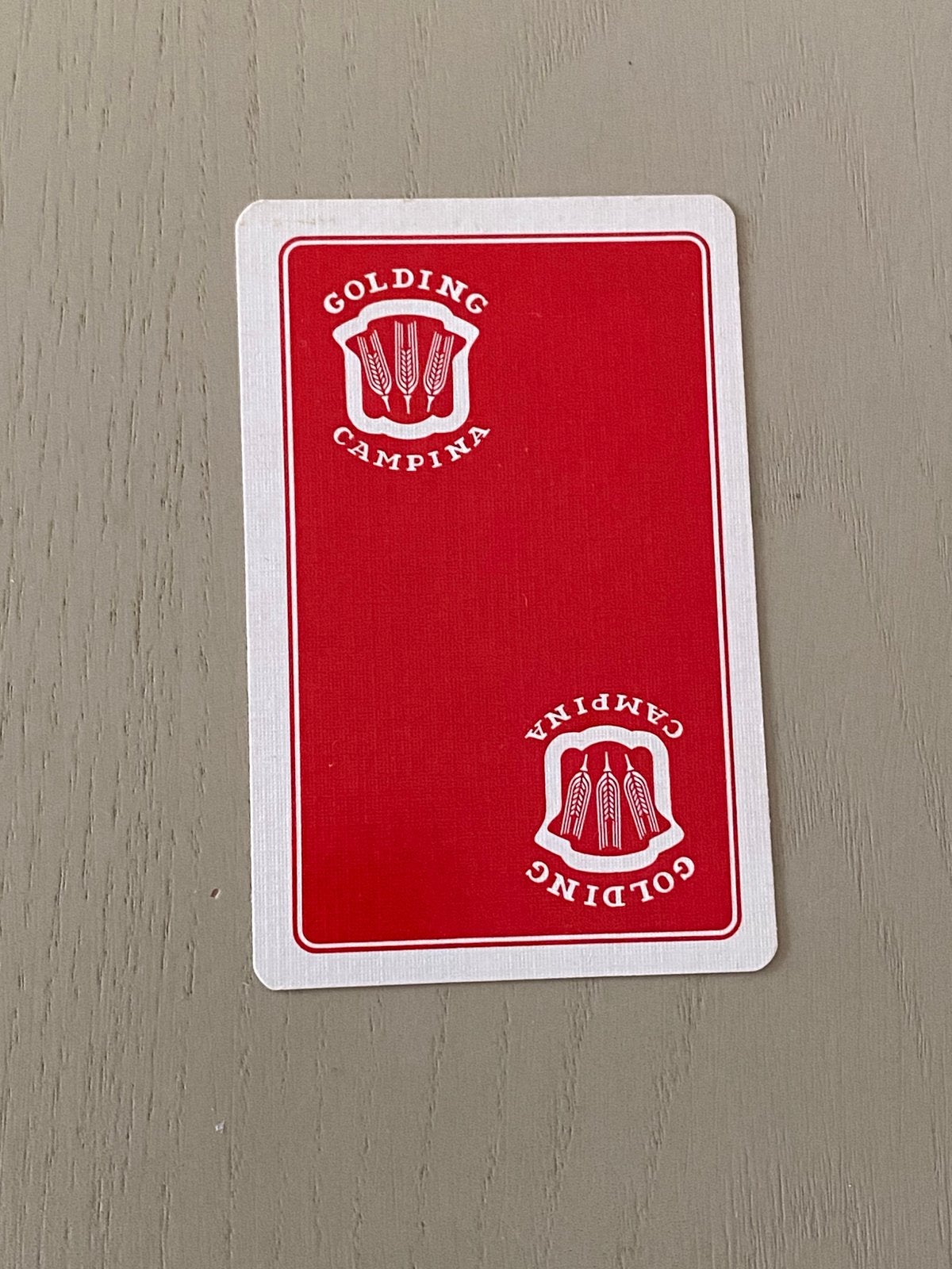 1 oude JOKER speelkaart brouwerij CAMPINA te DESSEL, Verzamelen, Ophalen of Verzenden, Zo goed als nieuw, Joker(s)