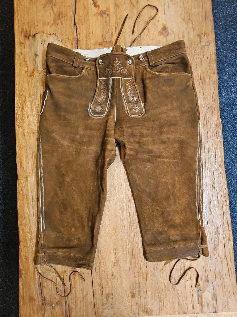 Grote maat heren lederhosen, Kleding | Heren, Bruin, Overige maten, Ophalen of Verzenden, Country Maddox