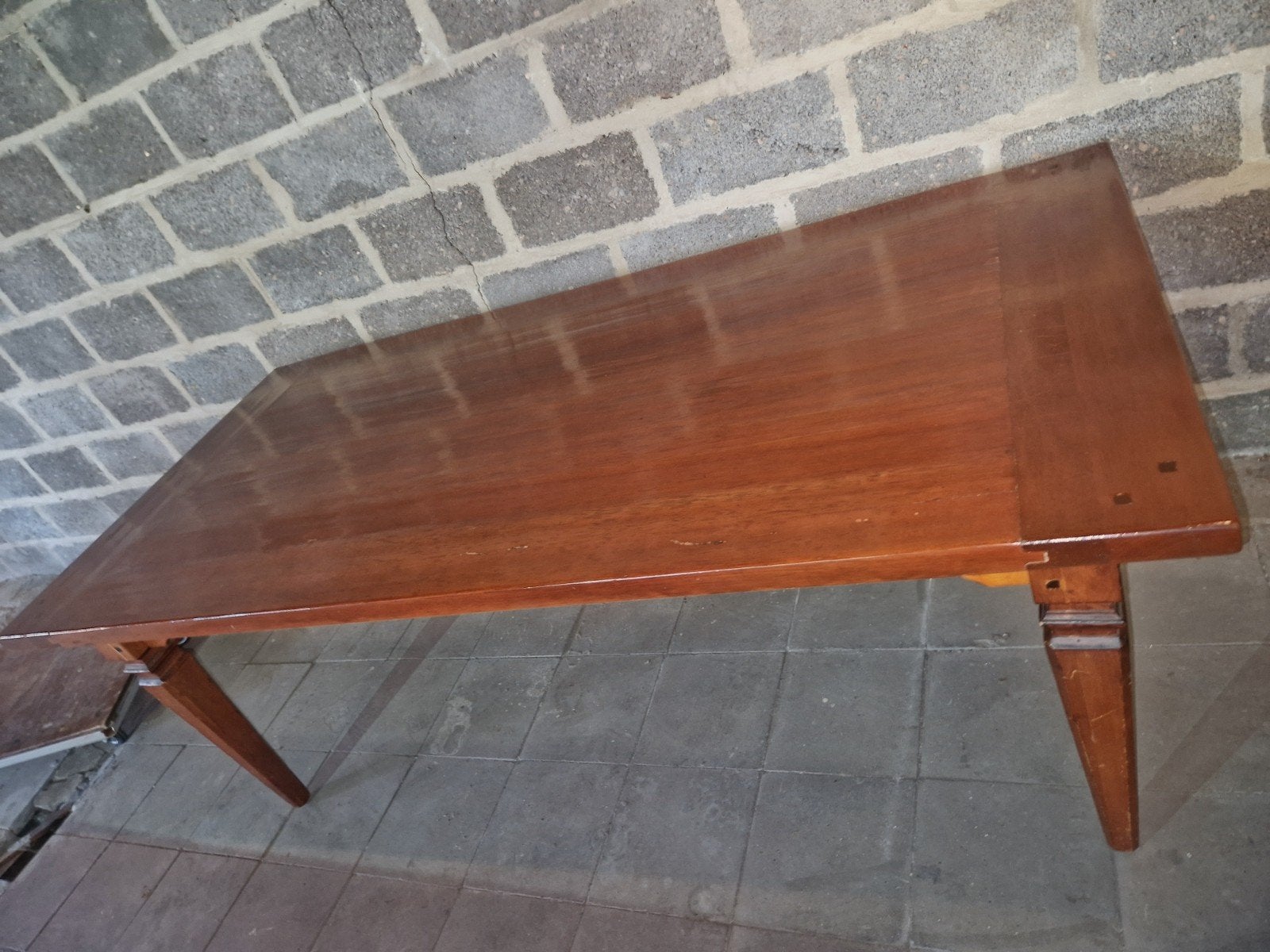 Massieve boerentafel kloostertafel, Ophalen