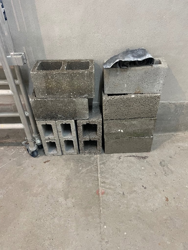 betonblokken, Ophalen, Gebruikt, Overige typen