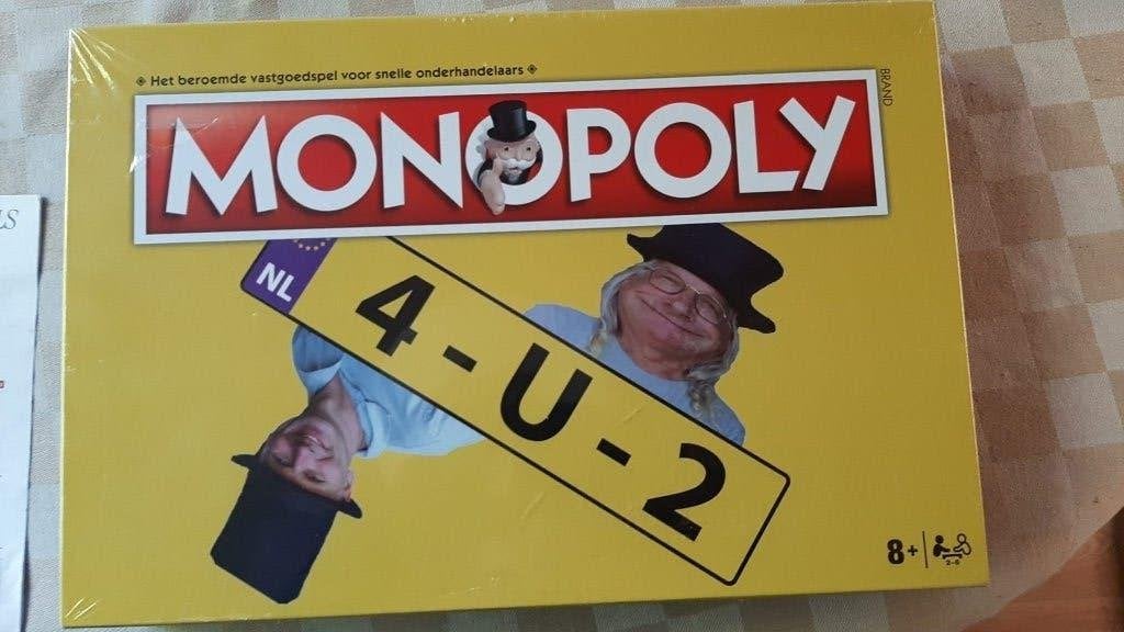 jeu de société seal Monopoly 4-U-2 Karel Appel Monopoly, 1 ou 2 joueurs, Enlèvement ou Envoi, Neuf, Monopooly