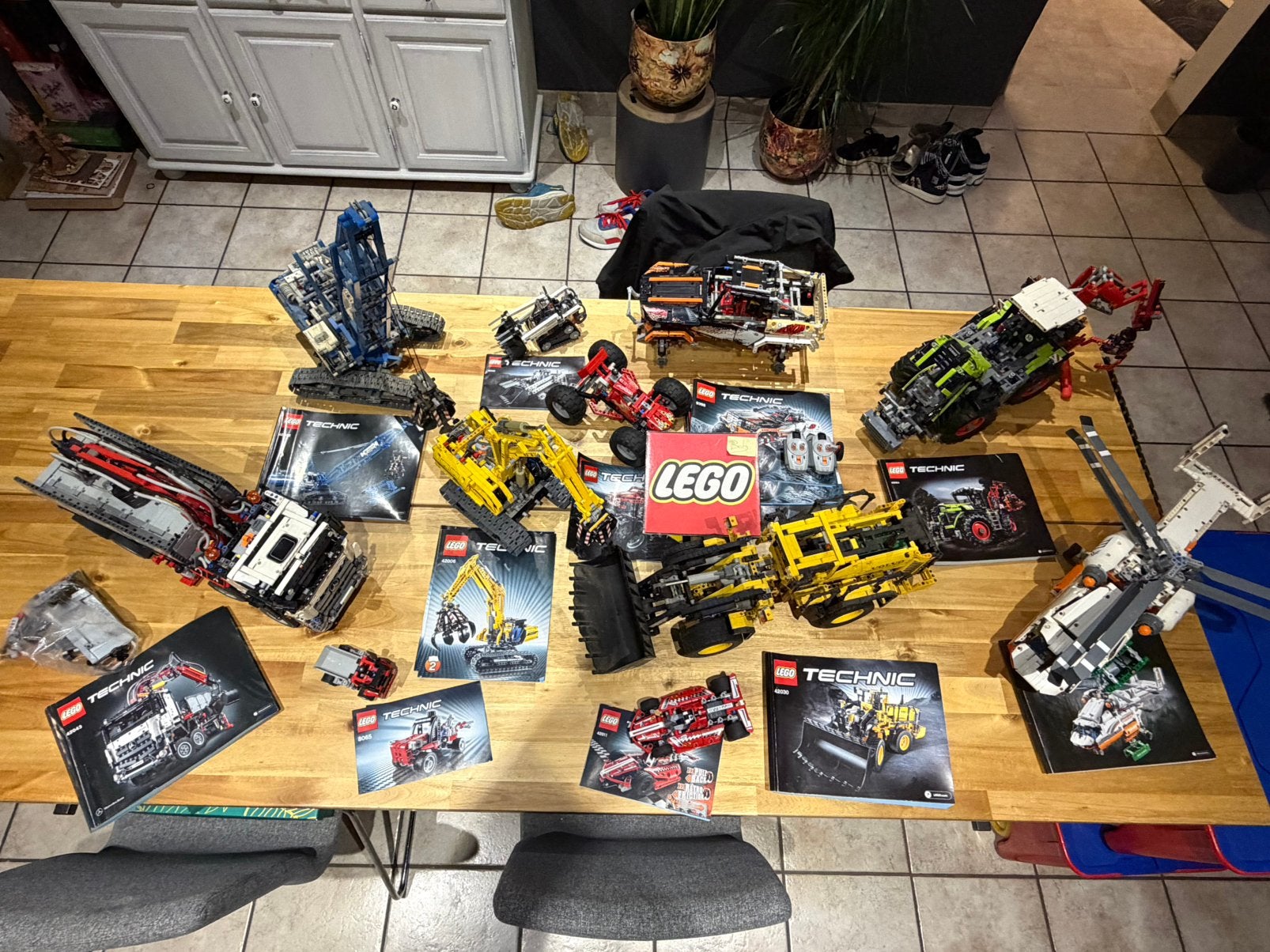 Lot unique Lego Technics, Lego, Ensemble complet, Instructions incluses, Comme neuf