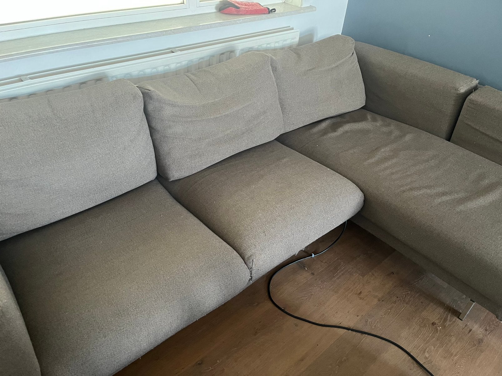 Grote zetel L vorm, Ophalen, Zo goed als nieuw, Stof, Modern