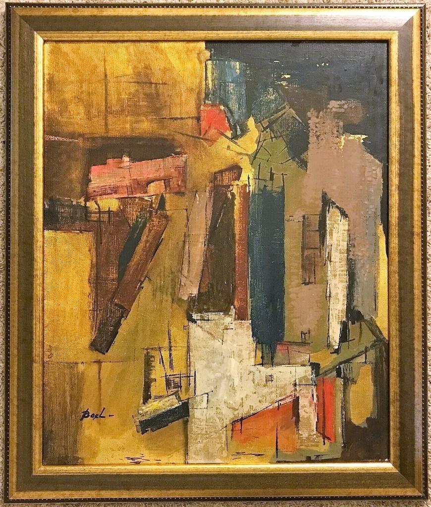 Maurice Boel - abstracte compositie, Ophalen