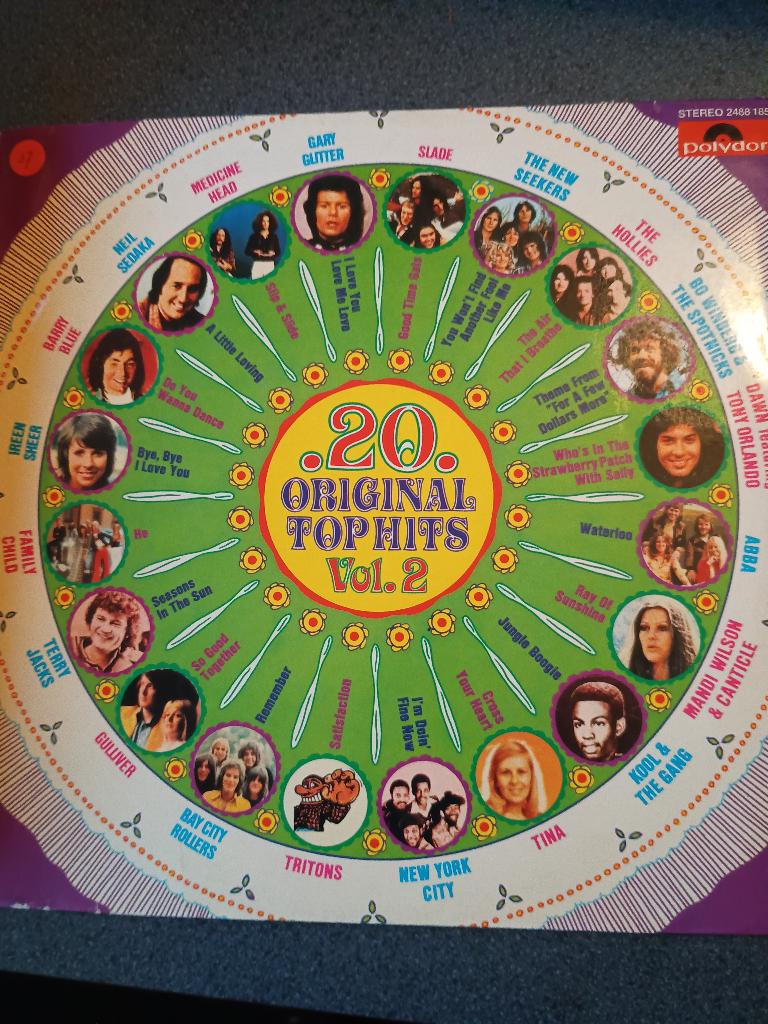 LP / Vinyl - 20 Original Top Hits - Volume 2, Ophalen of Verzenden, Gebruikt, 12 inch, Poprock