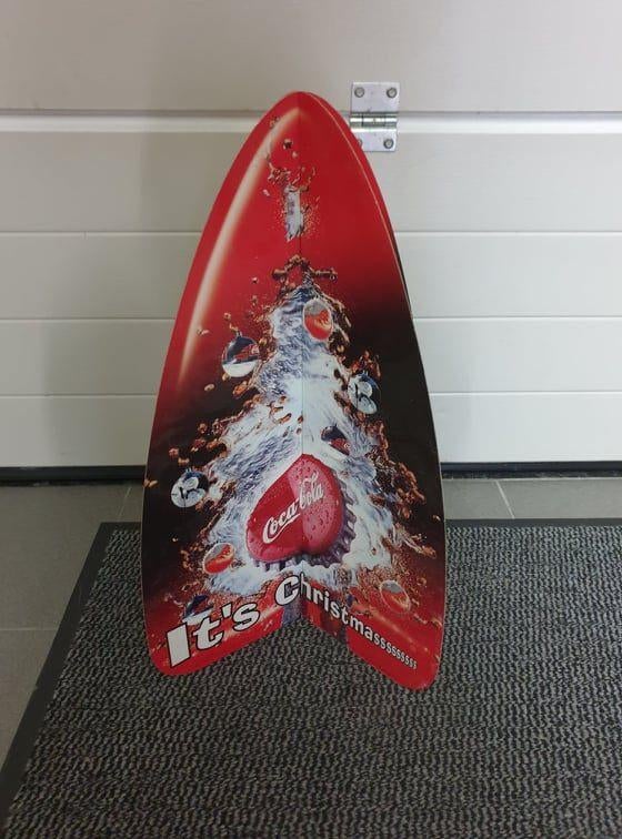 Karton bord Coca-Cola kerstmis, Verzamelen, Ophalen of Verzenden