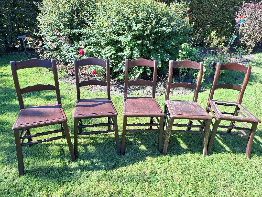4 vintage  stoelen, Enlèvement