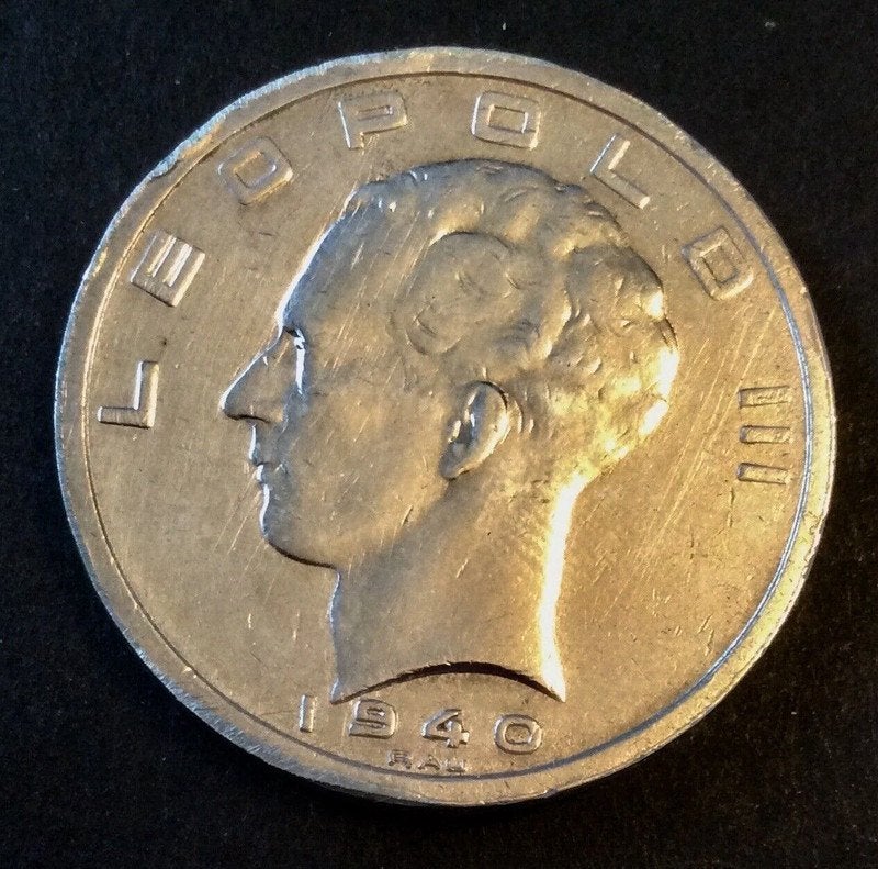 koning leopold iii - 50 francs ( zonder kruis met trangel), Timbres & Monnaies, Monnaies | Belgique, Enlèvement ou Envoi, Monnaie en vrac