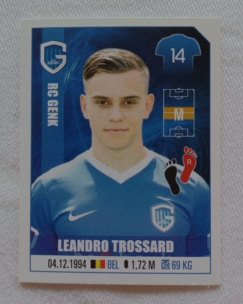 Autocollant Leandro Trossard - Pro League 2018, Enlèvement ou Envoi, Comme neuf, Autocollant