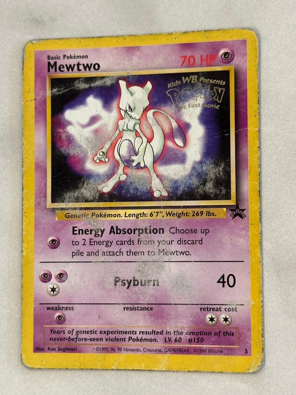 Mewtwo Kids WB Promo #3, Hobby en Vrije tijd, Verzamelkaartspellen | Pokémon, Ophalen of Verzenden, Zo goed als nieuw