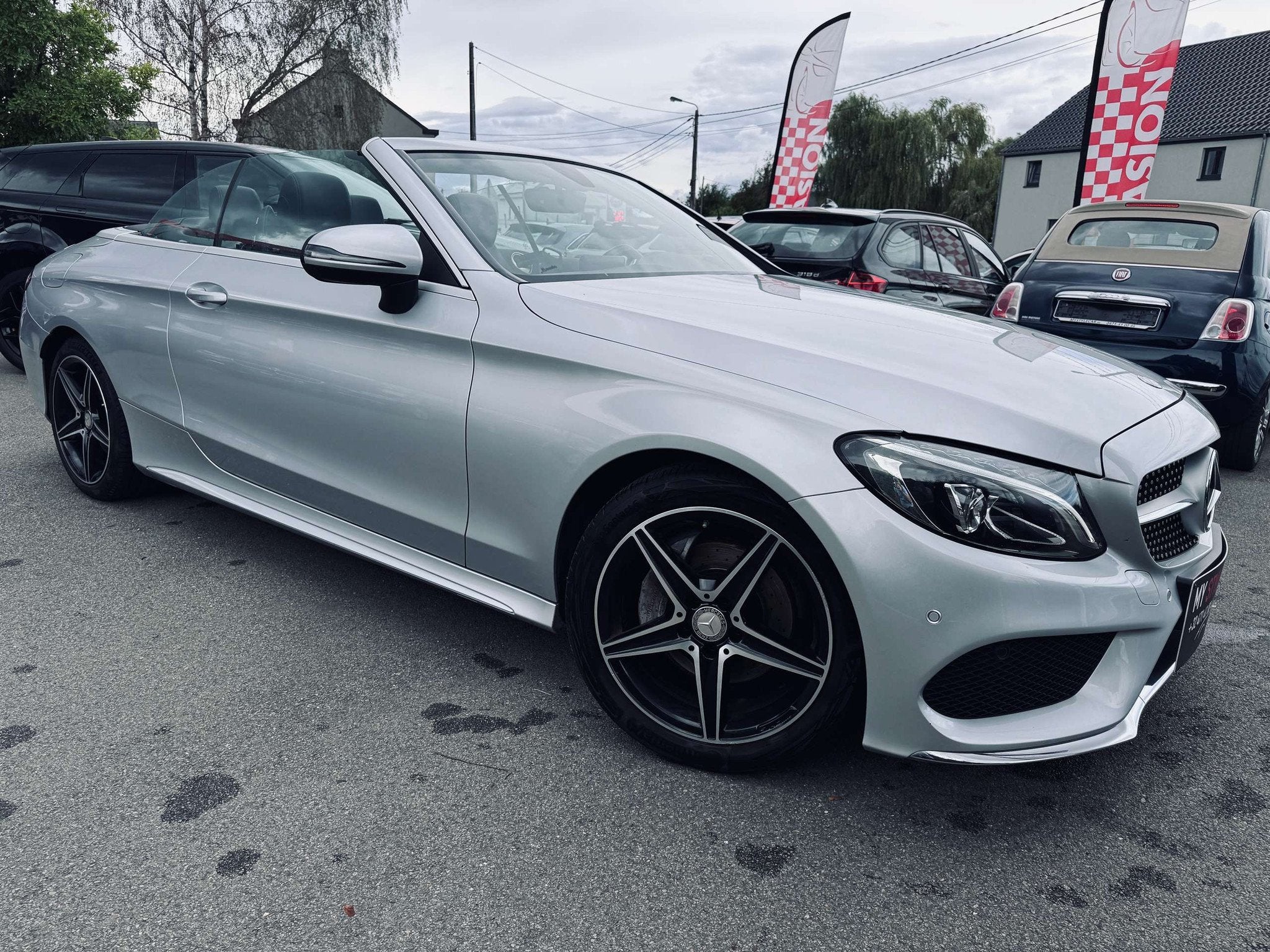Mercedes-Benz C-Klasse 200 Cabriolet C 200 ESSENCE, PACK AMG, Autos, Cuir, Argent ou Gris, Achat, Entreprise
