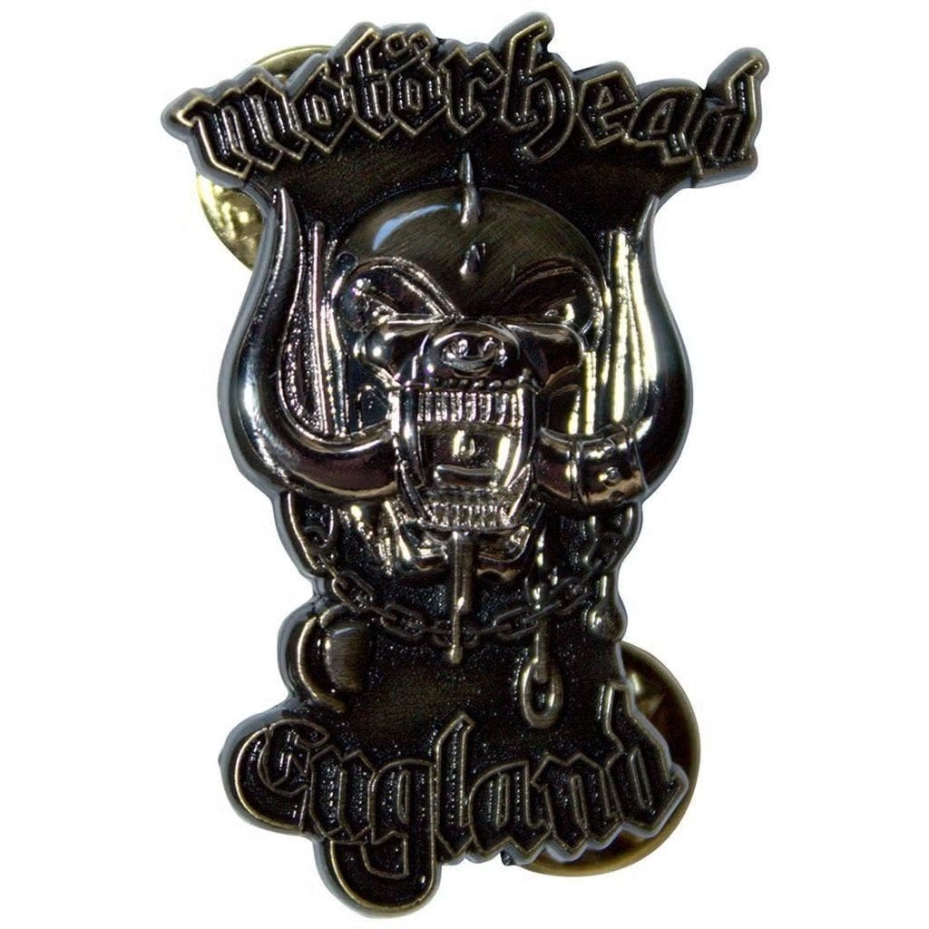 Motörhead England Gold - Pin officiële merchandise, Enlèvement ou Envoi, Neuf