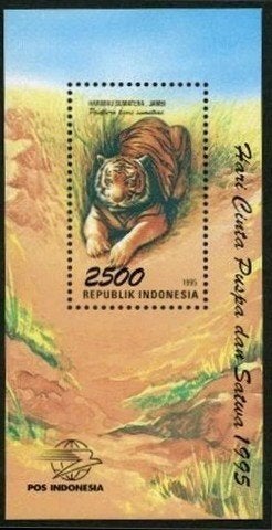 INDONESIË 1995 Tijger Blokje, Michel: B-104, Postfris., Verzenden, Postfris, Dier of Natuur