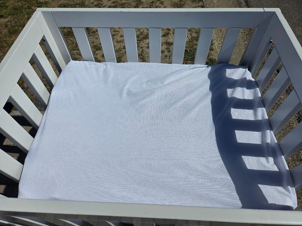 Park + aerosleep matras, matrasbeschermer en hoeslaken, Kinderen en Baby's, Ophalen, Gebruikt, Vierkant, In hoogte verstelbaar