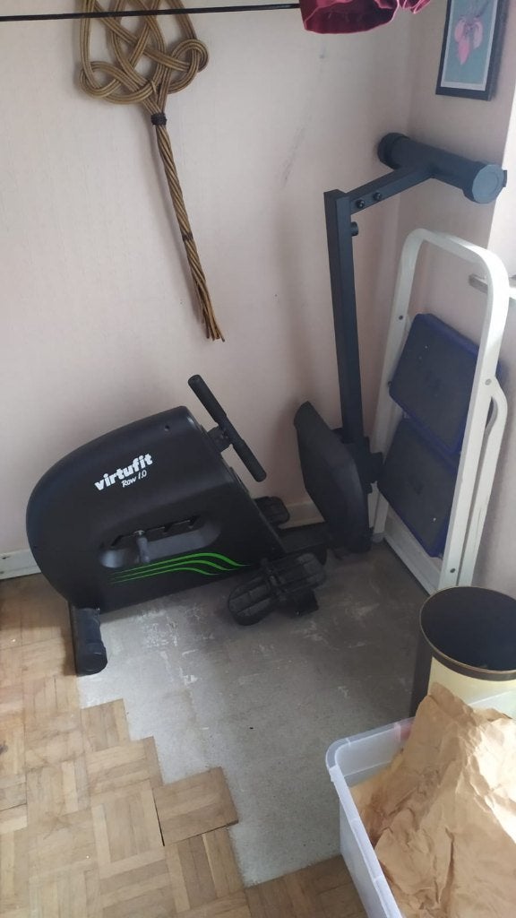 rameur et bureau à donner, Enlèvement