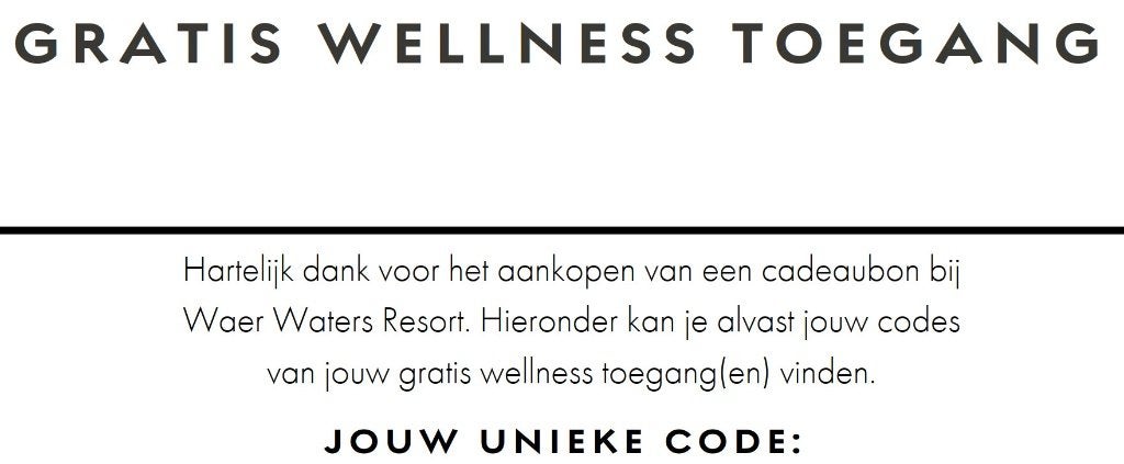 Waer Waters - Toegangsticket 1x, Eén persoon