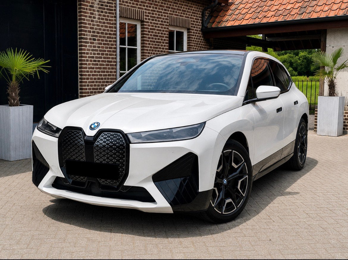 BMW IX  BTW-AFTREKBAAR I X Drive40 I MINERAL WHITE, Auto's, Automaat, Zwart, IX, Wit