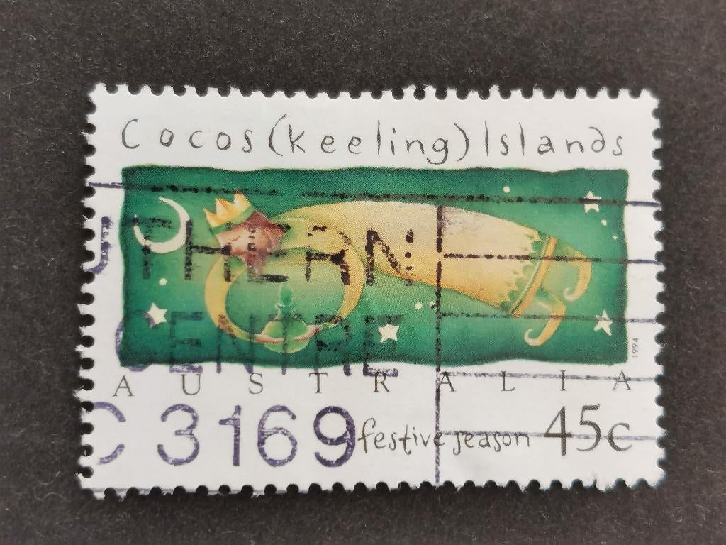 Cocos Keeling Islands 1994 - eindejaar, moskee, Verzenden, Gestempeld