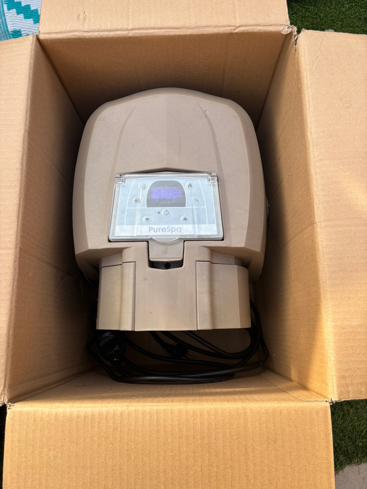 Intex pure spa 4 personen, Tuin en Terras, Ophalen, Zo goed als nieuw, Afdekzeil, Opblaasbaar