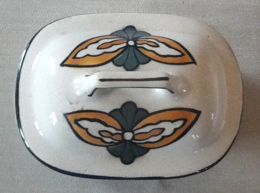 BOITE à SAVON en FAIENCE AMC., Antiquités & Art, Enlèvement