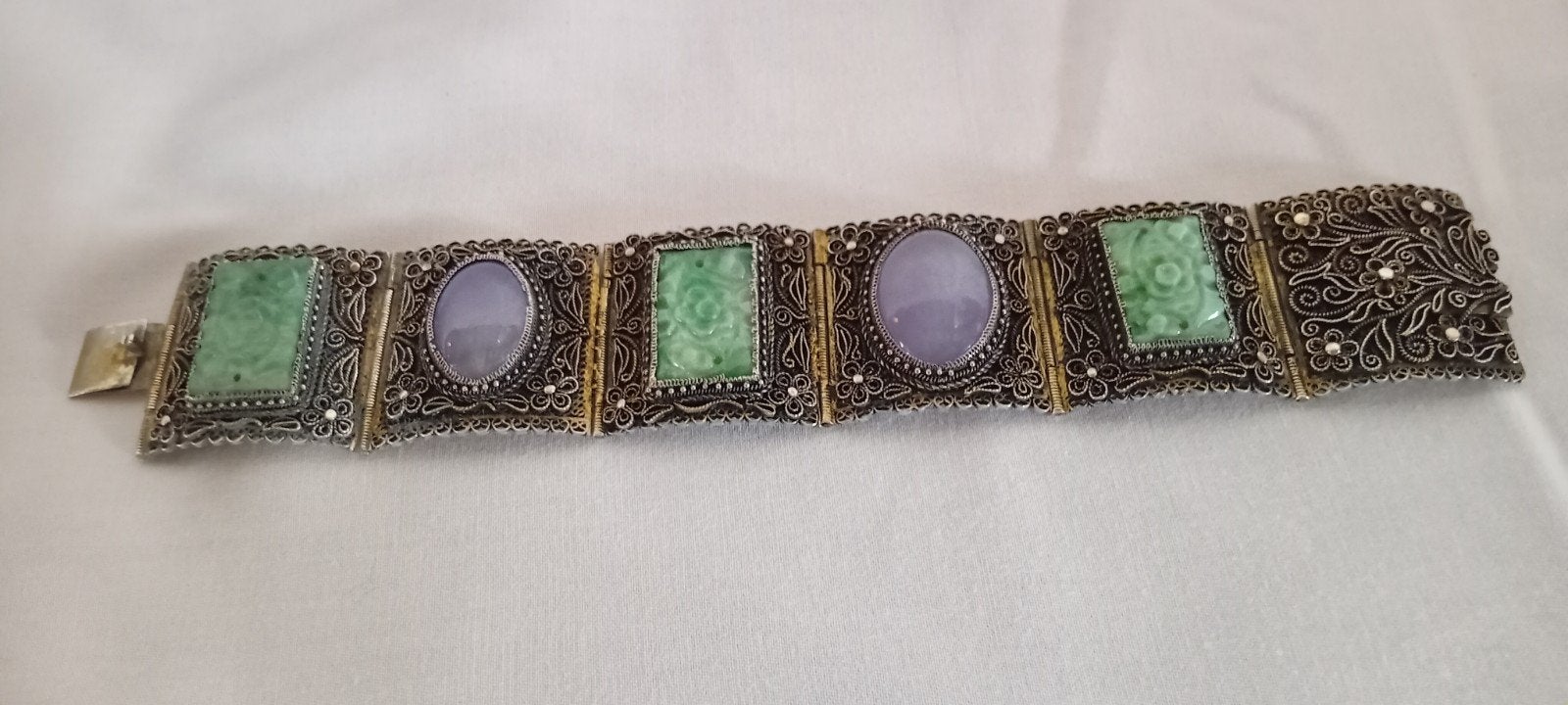 armband Chinees zilver filigrain, Antiek en Kunst, Ophalen of Verzenden, Zilver